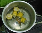 Foto langkah ke 1 dari resep sayur bening bayam jagung manis.