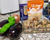 Foto del paso 1 de la receta Berenjenas rellenas de Jamoncitos de pollo 🍆🍗