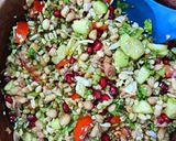 A picture of step 4 of Evergreen Chaat.