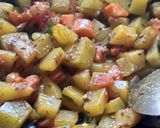 A picture of step 3 of Pumpkin carrot sabzi.