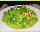 Foto langkah ke 6 dari resep Tumis Sawi Pahit Semi Pedas.