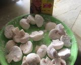 A picture of step 1 of Lemon mushroom 🍄.