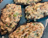 Foto del paso 6 de la receta: Berenjenas rellenas rápidas en el microondas: Batch cooking saludable