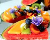 Une image de l'étape 2 de Tarte pastèque aux fruits.