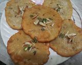 A picture of step 7 of Malpua with milk powder.