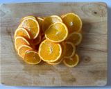 A picture of step 1 of Candied Orange Slices.