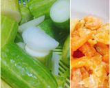 Hình bước làm 1 của món Dưa chuột um tôm khô