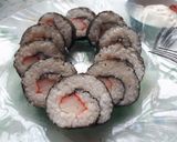 Foto langkah ke 4 dari resep Simple Sushi.