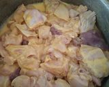 A picture of step 1 of Chettinad chicken fry.