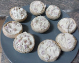 Foto del paso 4 de la receta: Champiñones rellenos de mascarpone y jamón