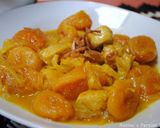 A picture of step 10 of Persian chicken and dried apricot stew.
