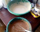 A picture of step 5 of Zebra cake.