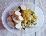 Gyümölcsös pohárdesszert🍊🍌🍏 recept fázis 1 fotója