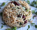 A picture of step 4 of Beans and spinach rice.