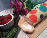 A picture of step 12 of Polka Dot Swiss Roll #Foodies&Freinds #CookpadApp.