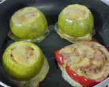 Foto del paso 11 de la receta: Calabacines rellenitos de pollo y mucho ❤️. 😍🤭 sin gluten