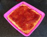 A picture of step 3 of Peanut Butter and Jelly Bars.