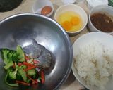 รูปขั้นตอนการทำที่ 1 ของ ข้าวคลุกน้ำพริกกะปิห่อไข่🍛🌮