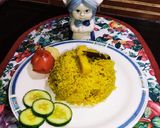 A picture of step 7 of Turmeric Potato Rice 🍚😋.