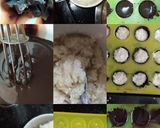 A picture of step 1 of Neemflower and coconut filled dark chocolate.