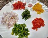 A picture of step 1 of Tawa fry rice.