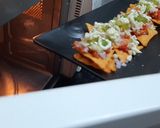 A picture of step 3 of Chessy Mango Nacho.
