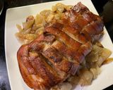 Bőrös malacsült recept fázis 3 fotója