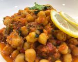 Une image de l'étape 7 de Plat de pois chiches à la sauce poivrons.