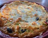 Une image de l'étape 5 de Tarte saumon poireaux blettes mozza.