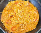 Foto del paso 10 de la receta: Espaguetis a la Marinera con carne de bocas de Cangrejo