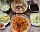 Hình bước làm 7 của món Cơm nhà nhiều món giải nhiệt ngày nóng