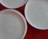 A picture of step 3 of Mahalabia the Arabian desserts.