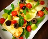 صورة لخطوة 4 من وصفة سلطة روكا مع جبنة الحلوم halloumi cheese salad