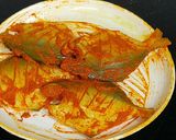 A picture of step 2 of Fish Rava Fry.