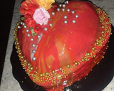 Foto del paso 6 de la receta: Torta helada con glaseado espejo marmoleado