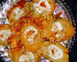 A picture of step 7 of Dahi golgappa.