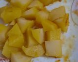 A picture of step 1 of Mango chickpea chaat.