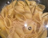 A picture of step 1 of Spaghetti and Jumbo Shells Stuffed with Beef (Spaghetti and Stuffed Shells).