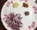 A picture of step 1 of Palak Paneer.