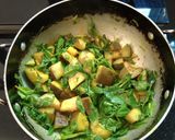 A picture of step 2 of Methi Brinjal Fry.