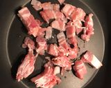 Cukkinis spagetti bacon-nel recept fázis 1 fotója