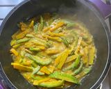 A picture of step 5 of Uchhe-Kumro Chenchhki Kasundi diye (Karela-Kumra dry with Kasundi).