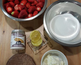 Foto del paso 1 de la receta: Tarta Fraisier con migas de chocolate!!! (mi versión)