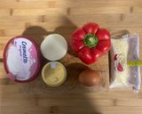 Foto del paso 1 de la receta: Pimiento asado relleno de atún y huevo en freidora de aire