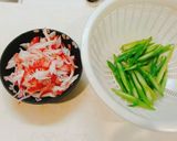 Foto langkah ke 3 dari resep Salad Asparagus dan Tauge citarasa kepiting.
