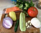 Foto del paso 1 de la receta: Salmón fresco Aguachile Sonorense