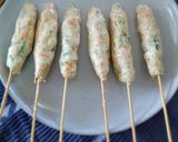A picture of step 1 of SEMPOL AYAM (Chicken Skewers Sausage).