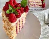 Foto del passaggio 10 della ricetta Torta girella, crema al mascarpone e lamponi