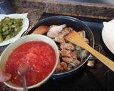 Foto del paso 4 de la receta: Fritada de ñoras verdes con pollo y conejo