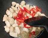 A picture of step 4 of Mango chicken.